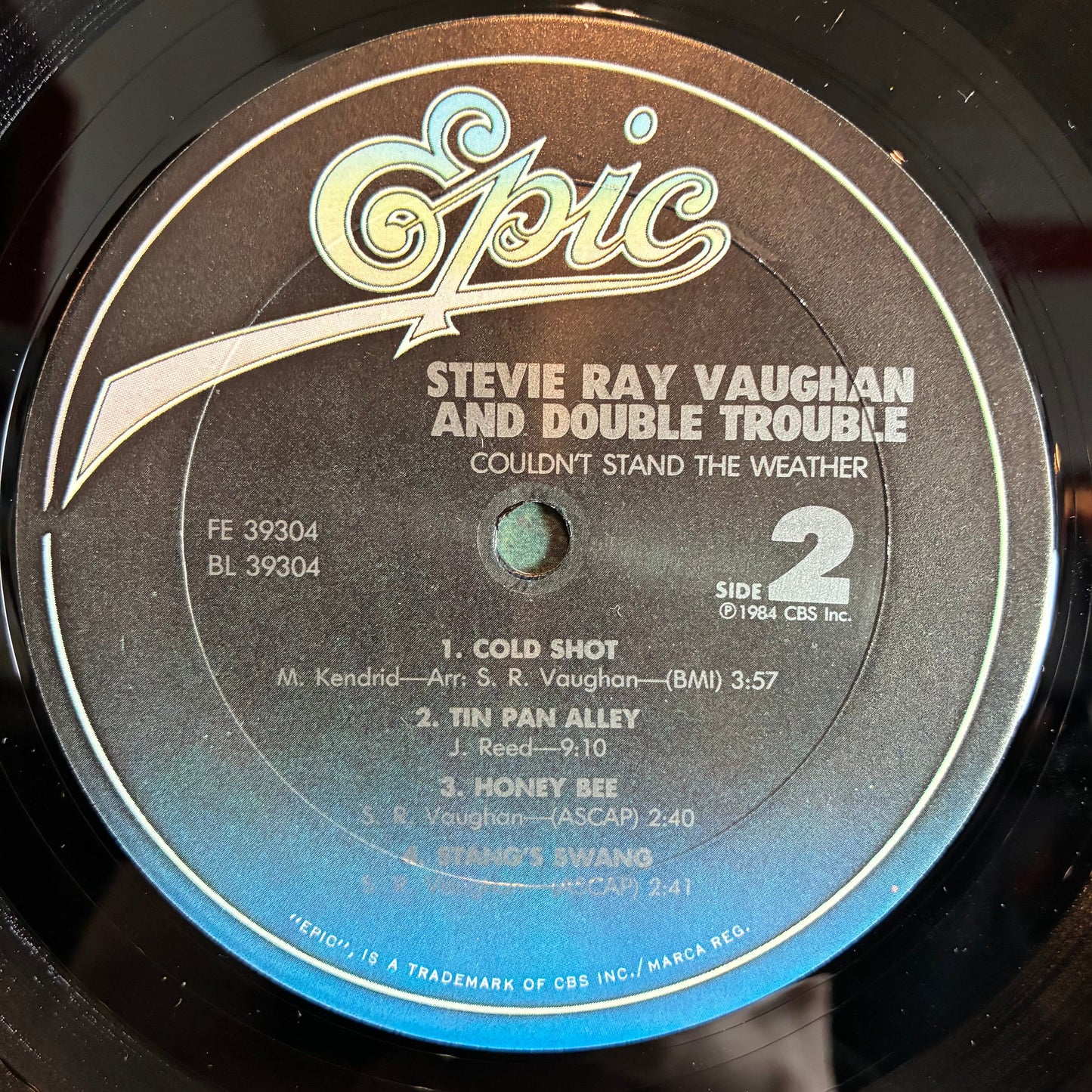 Stevie Ray Vaughan & Double Trouble - Couldn't Stand The Weather (VINYL) | Near Mint (NM or M-) Excellent (EX)