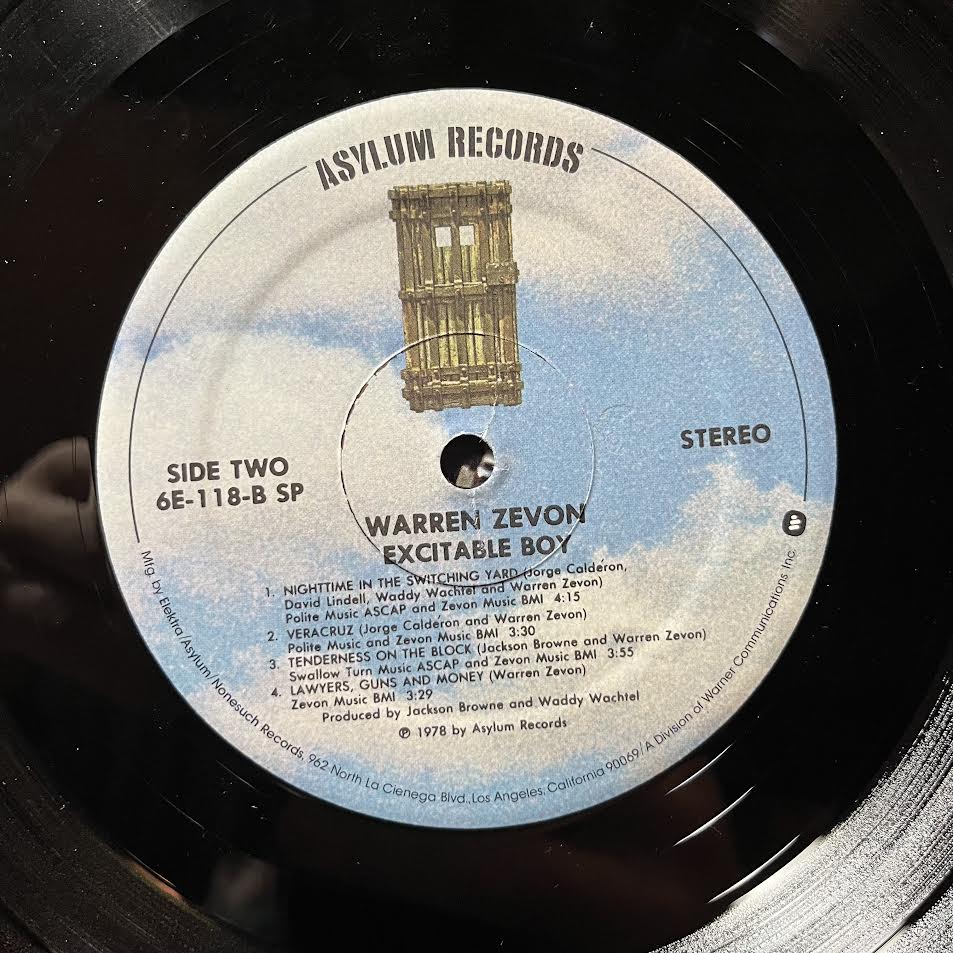Warren Zevon - Excitable Boy (VINYL) | Near Mint (NM or M-) Excellent+ (EX+)