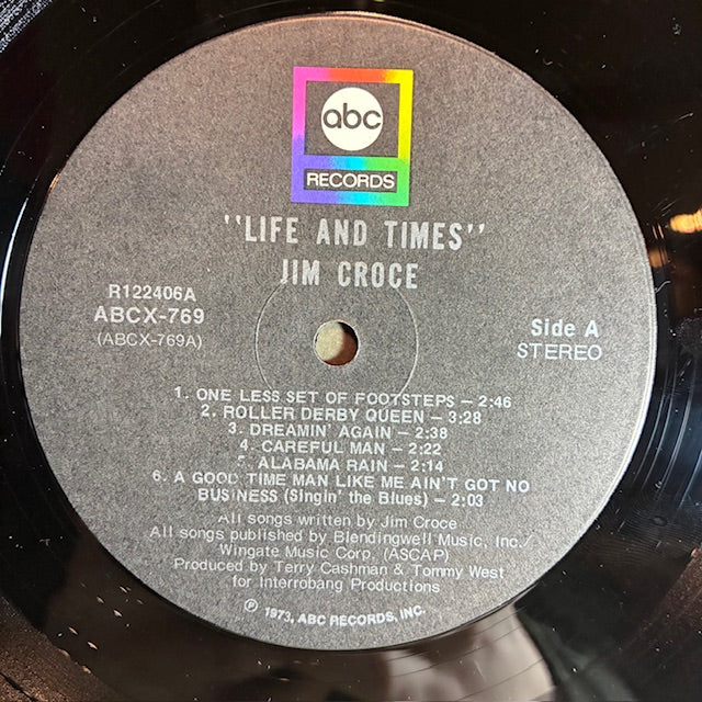 Jim Croce - Life And Times (VINYL) | Near Mint (NM or M-) Excellent (EX)