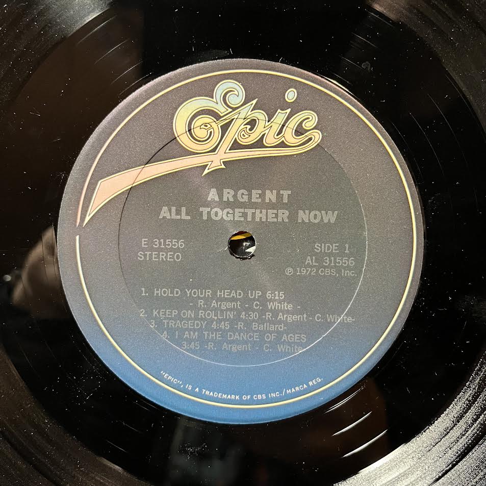 Argent - All Together Now (VINYL) | Near Mint (NM or M-) Very Good Plus (VG+)