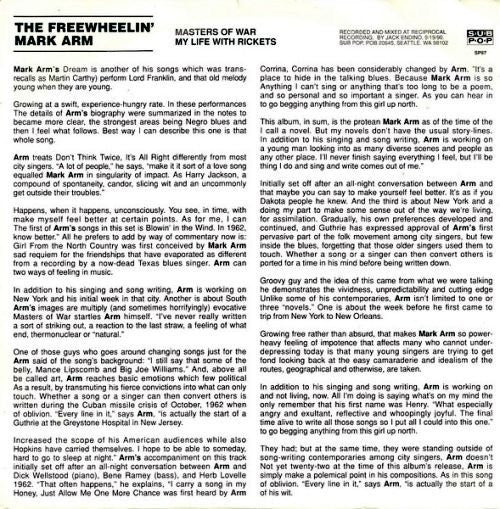 Mark Arm - The Freewheelin' Mark Arm (7" VINYL) | Near Mint (NM) Near Mint (NM)