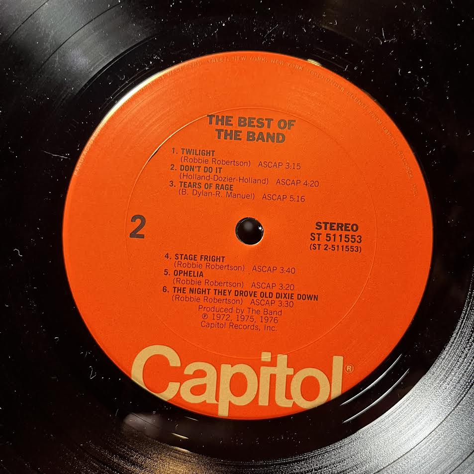 The Band - The Best Of The Band (VINYL) | Near Mint (NM or M-) Very Good Plus Plus (VG++)