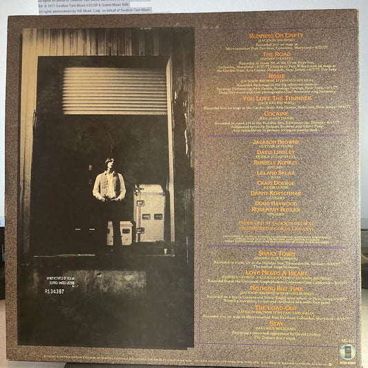 Jackson Browne - Running On Empty (VINYL) | Near Mint (NM or M-) Near Mint (NM)