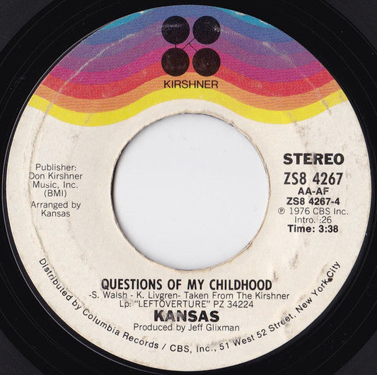Kansas (2) - Carry On Wayward Son (7") | Near Mint (NM) Near Mint (NM)