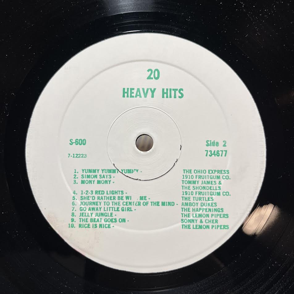 Various - 20 Heavy Hits ( VINYL) | Near Mint (NM) Near Mint (NM)