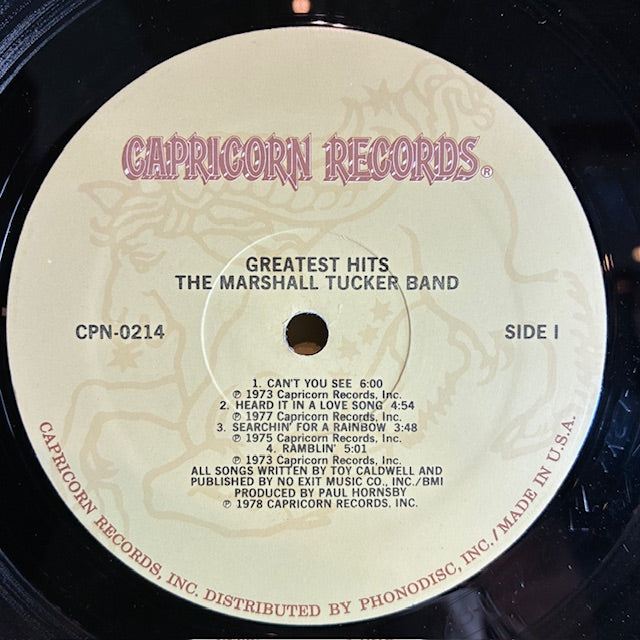 The Marshall Tucker Band - Greatest Hits (VINYL) | Very Good Plus (VG+) Very Good Plus (VG+)