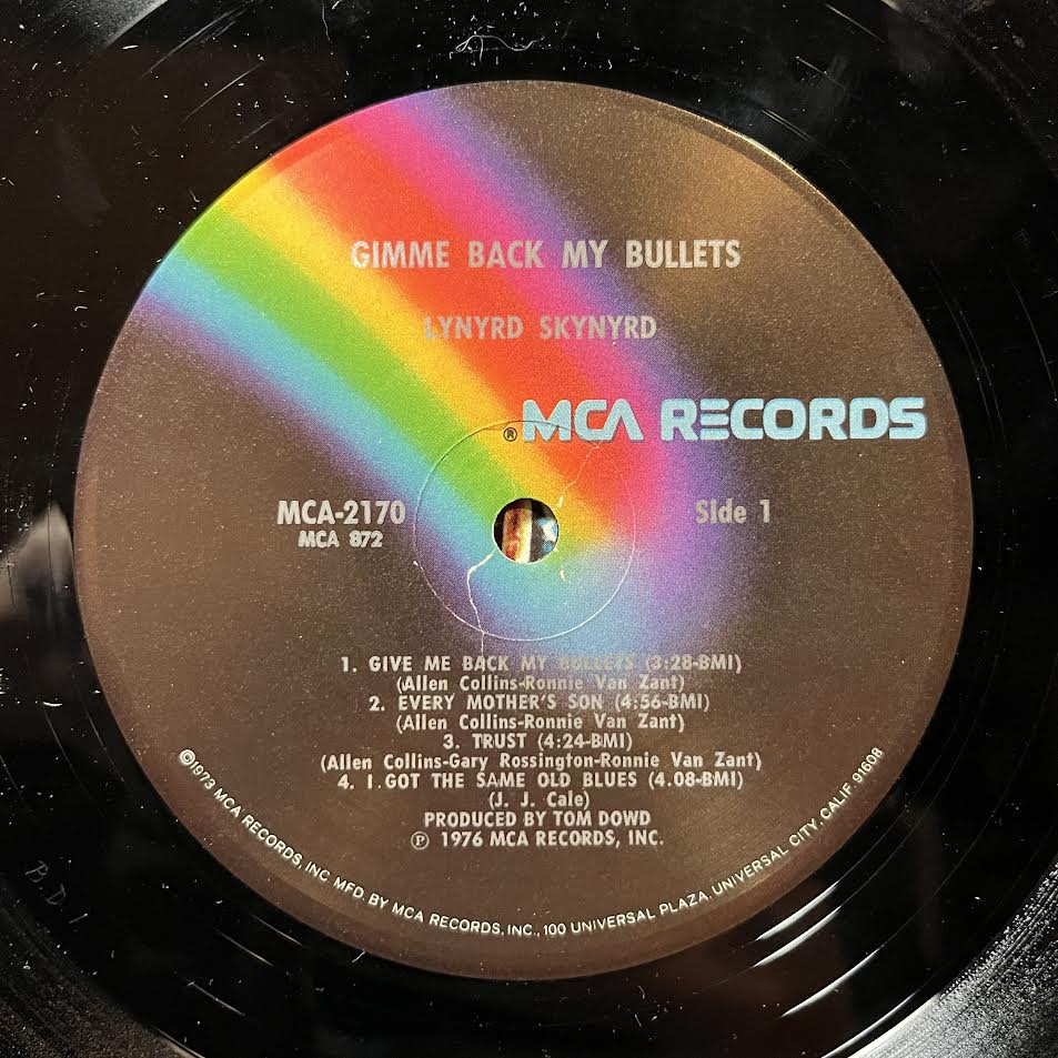 Lynyrd Skynyrd - Gimme Back My Bullets (VINYL) | Very Good Plus (VG+) Very Good Plus (VG+)