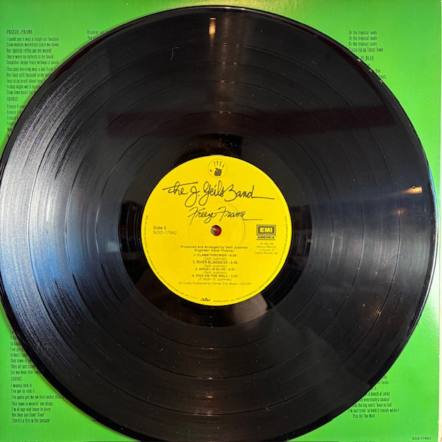The J. Geils Band - Freeze-Frame (VINYL) | Very Good Plus (VG+) Very Good Plus (VG+)