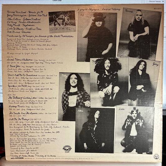 Lynyrd Skynyrd - Second Helping (VINYL) | Very Good Plus (VG+) Excellent (EX)