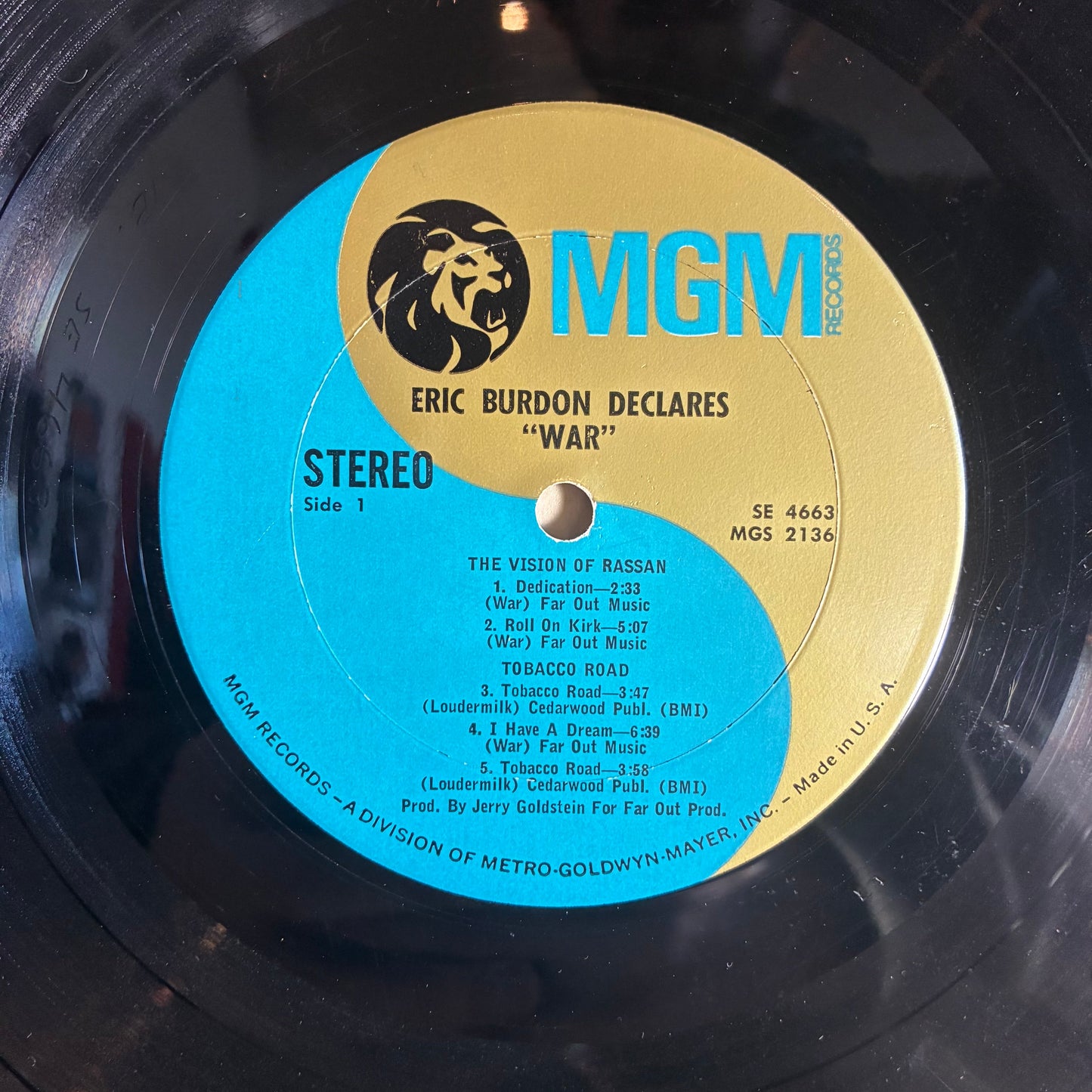 Eric Burdon & War - Eric Burdon Declares "War" (VINYL) | Very Good Plus (VG+) Very Good (VG)
