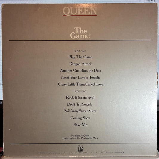 Queen - The Game (VINYL) | Very Good (VG) Very Good Plus (VG+)