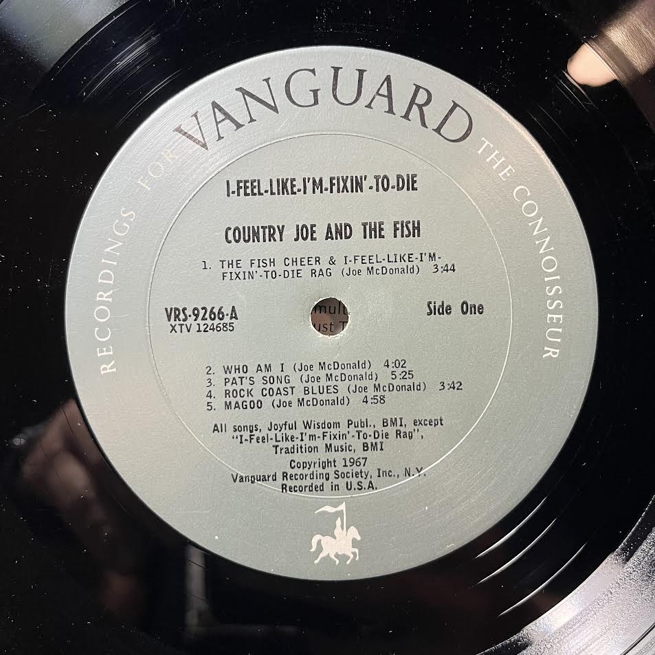Country Joe And The Fish - I-Feel-Like-I'm-Fixin'-To-Die (VINYL) | Very Good (VG) Excellent (EX)