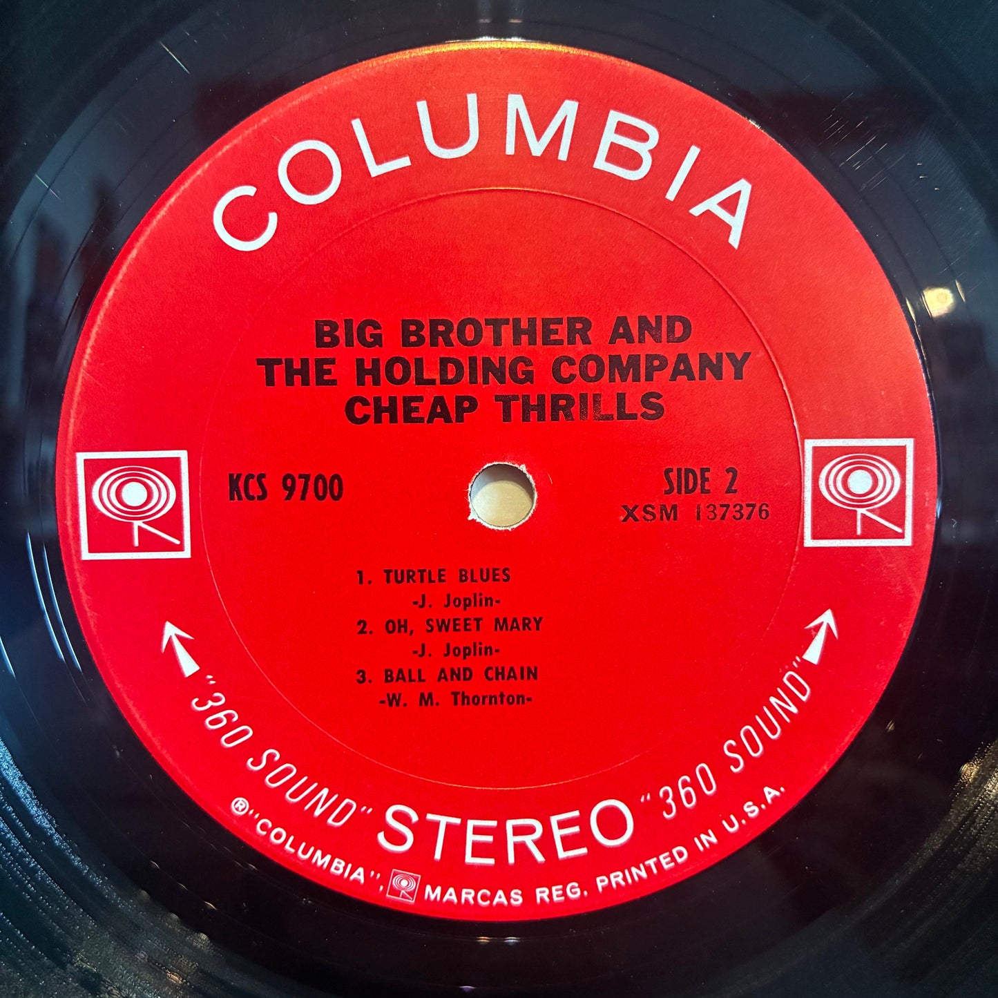 Big Brother & The Holding Company - Cheap Thrills (VINYL) | Very Good (VG) Very Good Plus (VG+)