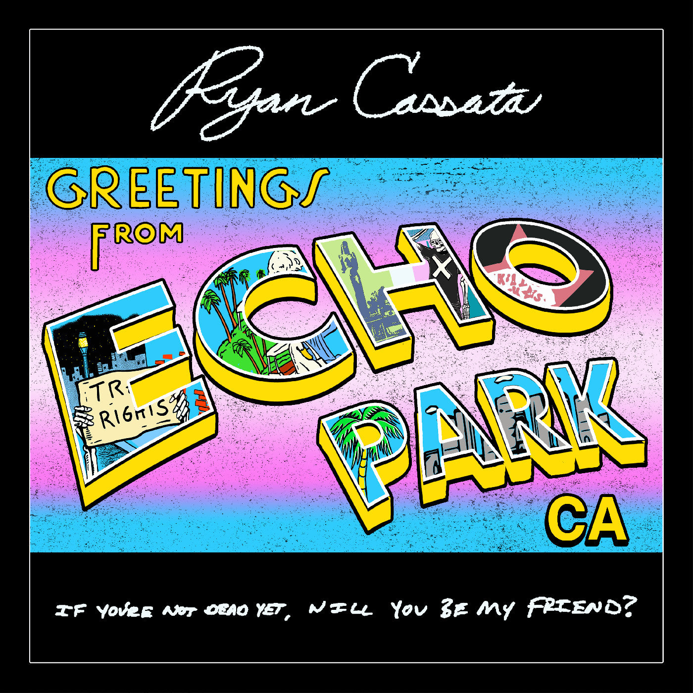 Ryan Cassata - Greetings From Echo Park (Trans-Blue VINYL) | Mint (M) Mint (M)
