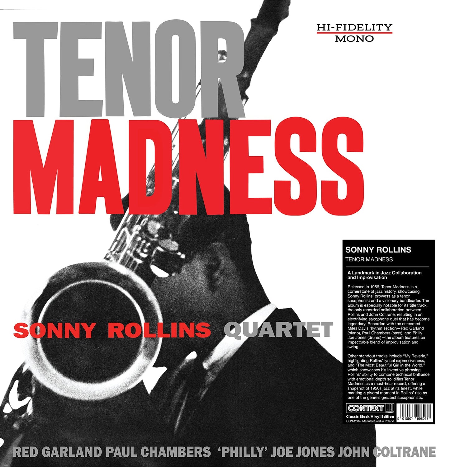 Sonny Rollins - Tenor Madness (VINYL) | Mint (M) Mint (M)