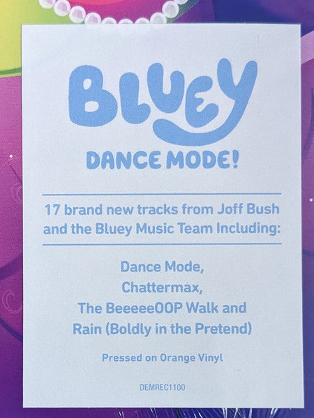 Joff Bush - Bluey Dance Mode! (ORANGE VINYL) | Mint (M) Mint (M)