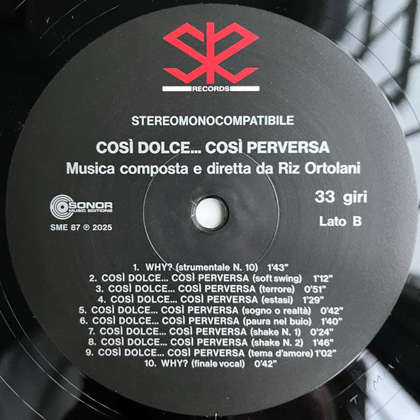 Così Dolce... Così Perversa (Colonna Sonora Originale Del Film)(VINYL) | Mint (M) Mint (M)