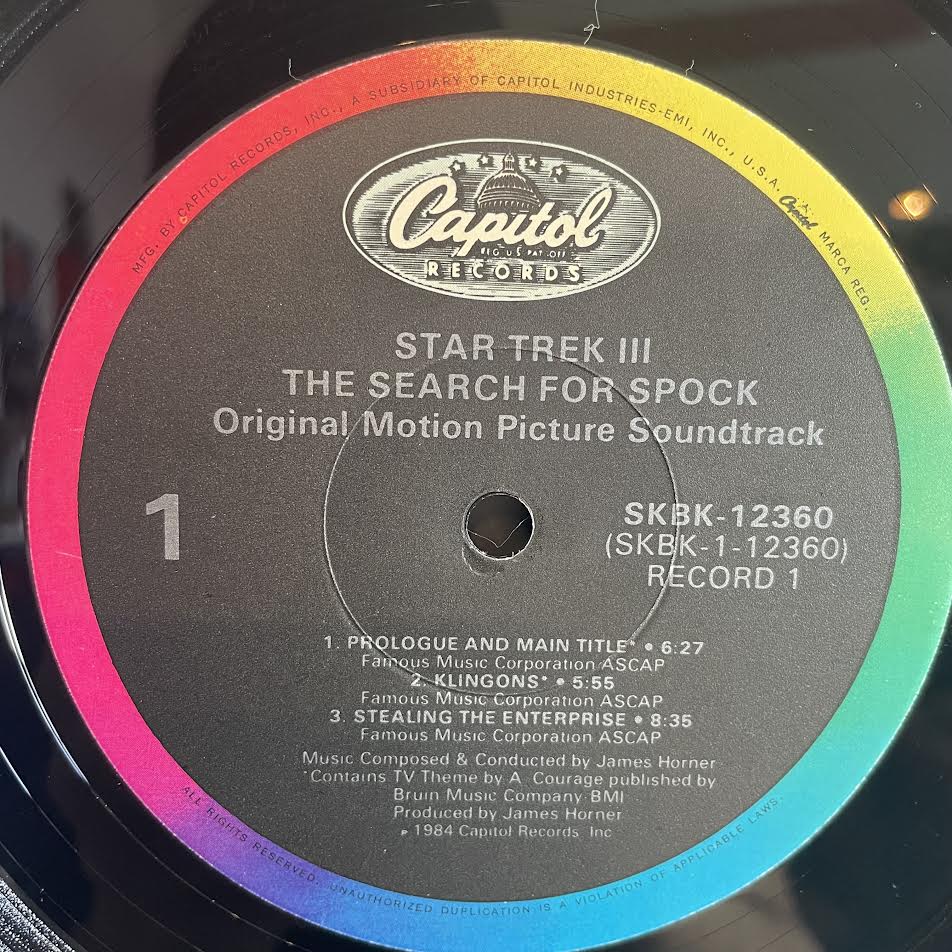 James Horner - Star Trek III: The Search For Spock (Original Motion Picture Soundtrack) (2xVINYL) | Excellent+ (EX+) Excellent+ (EX+)