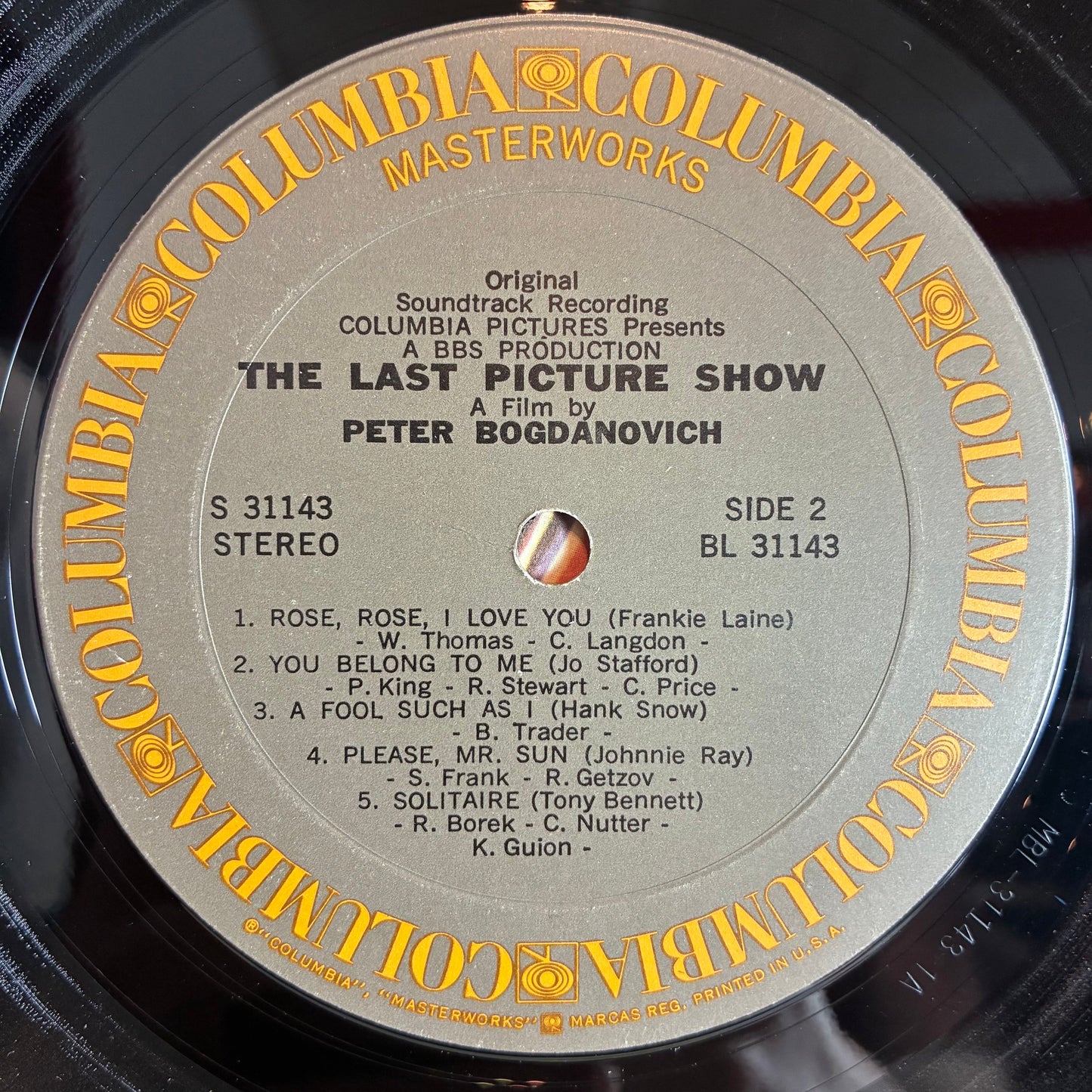 Various - The Last Picture Show (Original Soundtrack Recording) (VINYL) | Very Good Plus (VG+) Excellent (EX)