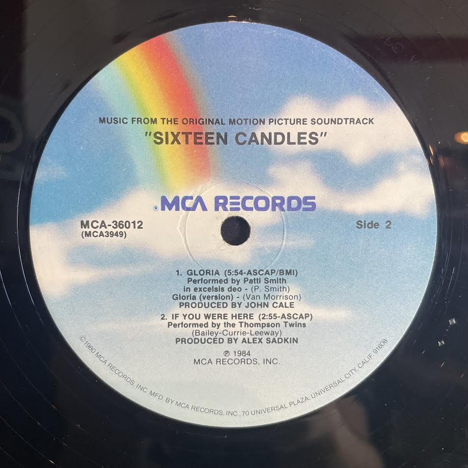 Various - Sixteen Candles: Music From The Original Motion Picture Soundtrack (VINYL) | Very Good Plus (VG+) Excellent (EX)