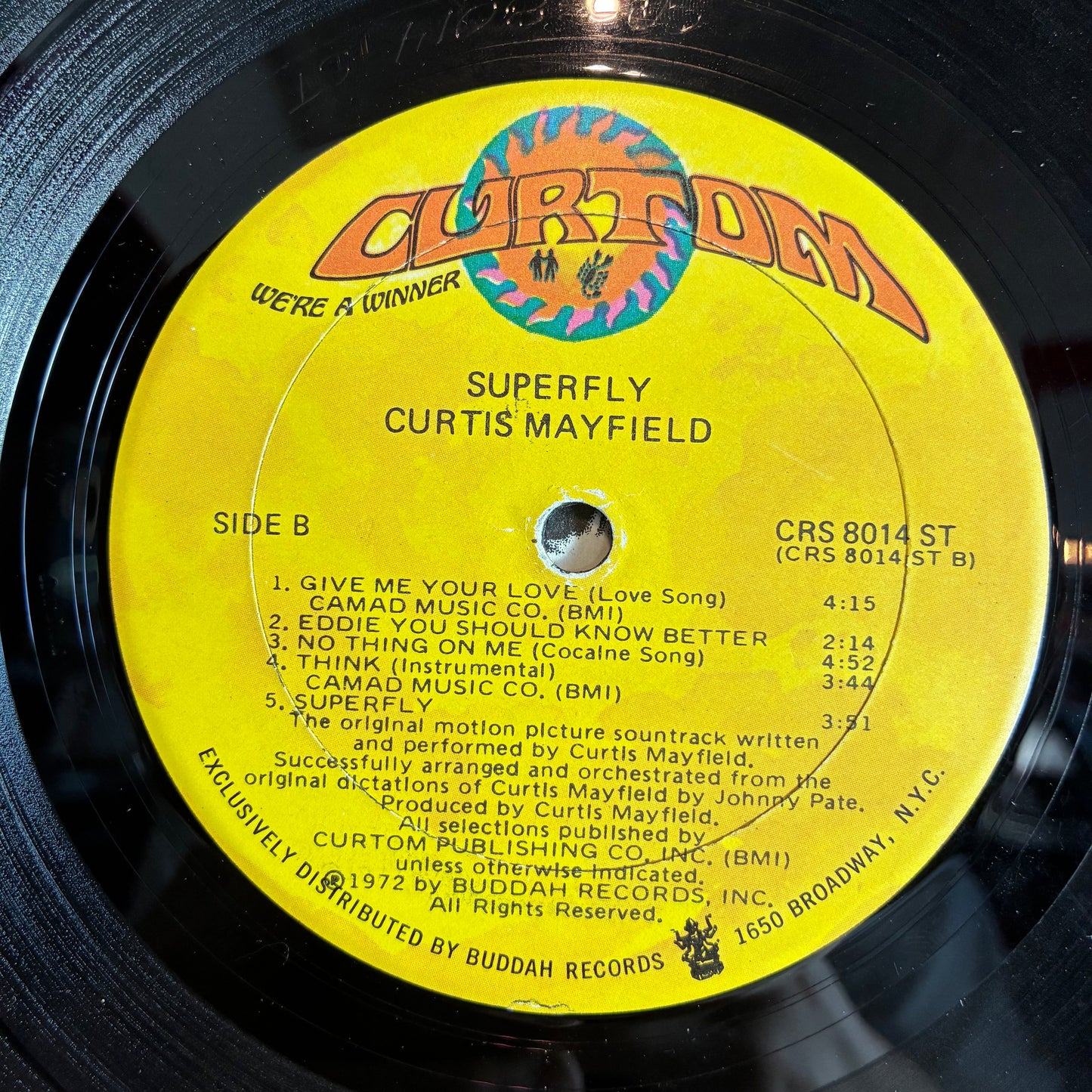 Curtis Mayfield - Super Fly (The Original Motion Picture Soundtrack) (VINYL) | Very Good (VG) Very Good Plus (VG+)