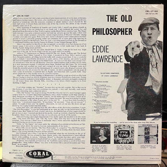 Eddie Lawrence - The Old Philosopher (VINYL) | Mint (M) Near Mint (NM)
