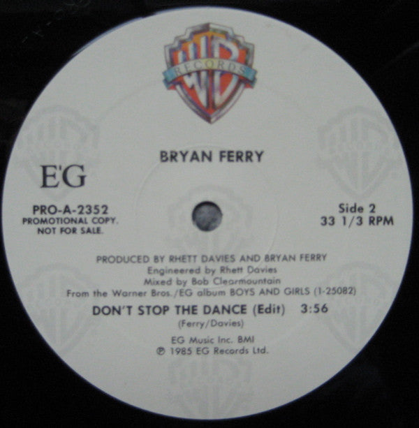 Bryan Ferry - Don't Stop The Dance | Near Mint (NM) Excellent (EX)