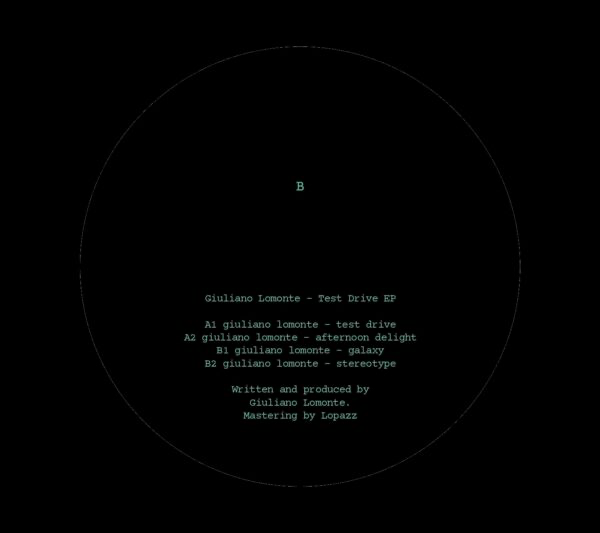Giuliano Lomonte - (PRESALE 6/8/26) TEST DRIVE EP (VINYL) | Mint (M) Mint (M)