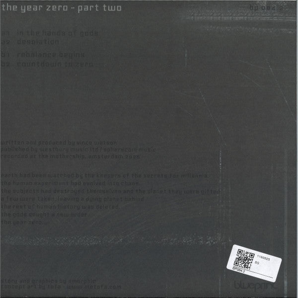 Amorphic - The Year Zero Part Two (Red Black Splatter Vinyl 12") | Mint (M) Mint (M)