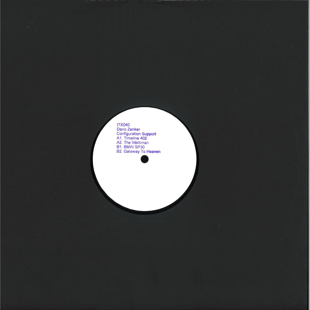 Dario Zenker - Configuration Support (VINYL 12") | Mint (M) Mint (M)
