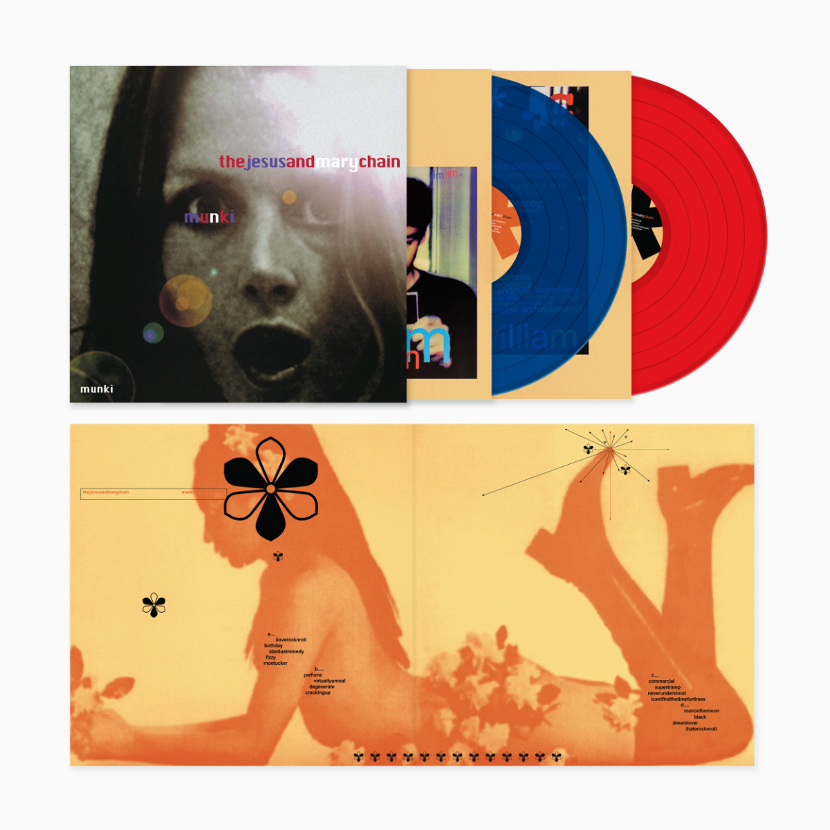 The Jesus and Mary Chain - Munki (Indie Exclusive, 180 Gram Vinyl, Blue & Red Colored Vinyl) (2 Lp's) |
