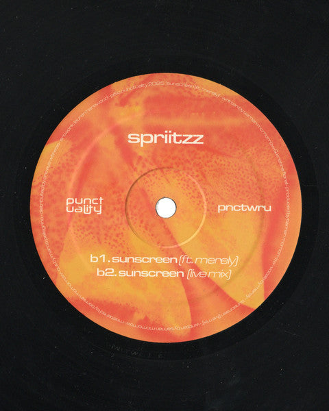 Spriitzz - Where R U / Sunscreen (VINYL 12") | Mint (M) Mint (M)