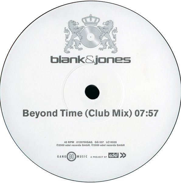 Blank & Jones - Beyond Time (Club Mix) (12" VINYL) | Excellent (EX) Generic