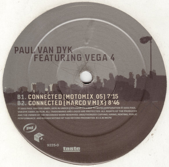 Paul van Dyk - Time Of Our Lives / Connected (12" VINYL) | Very Good Plus (VG+) Excellent+ (EX+)