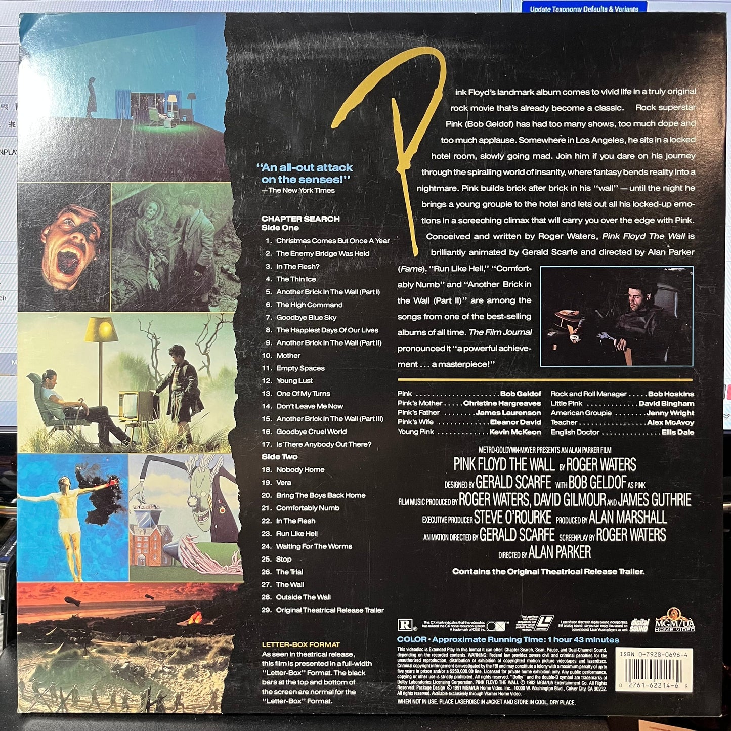 PINK FLOYD - THE WALL (LASER DISC MOVIE) |