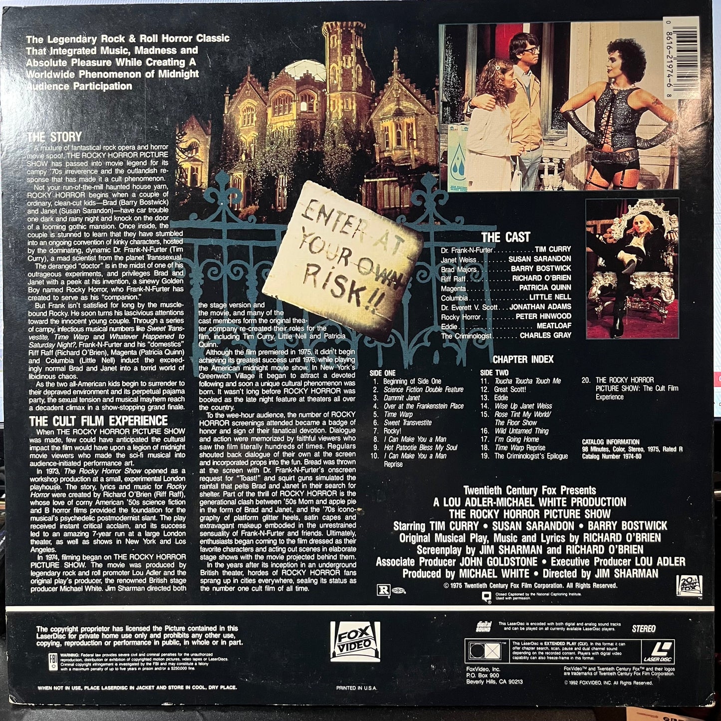 - THE ROCKY HORROR PICTURE SHOW (LASER DISC MOVIE) |