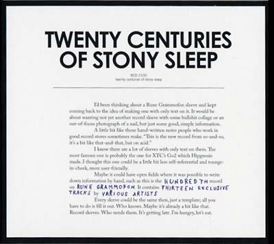 Twenty Centuries Of Stony Sleep |