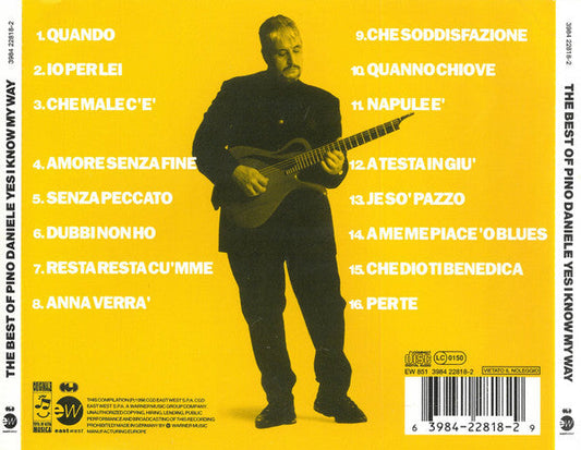 The Best Of Pino Daniele - Yes I Know My Way (CD) | Excellent (EX) Near Mint (NM)