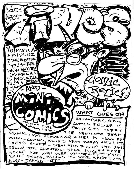 The Nostalgia Zone: Comic Relief Zine Buyer Flyer