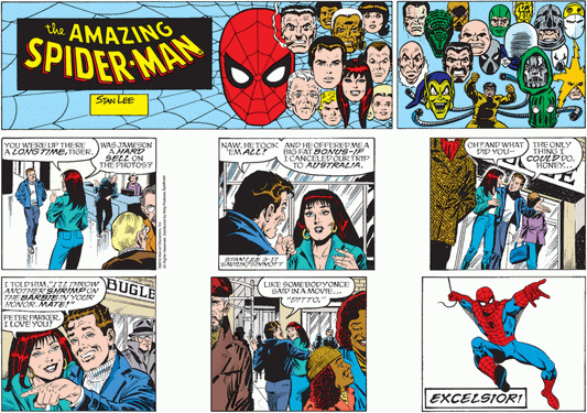 The Amazing Spider-Man Comic Strip Says Goodnight