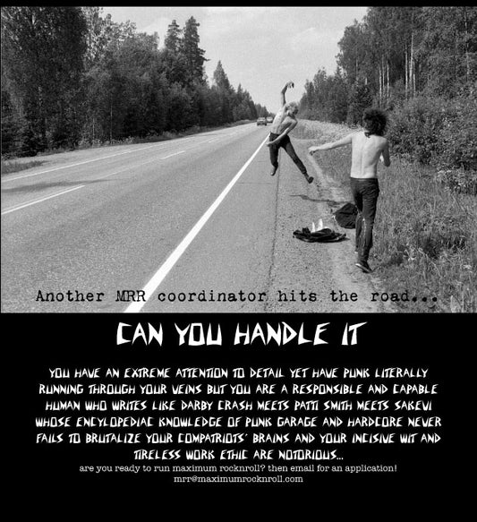 Maximum RockNRoll Seeks New Zine Coordinator