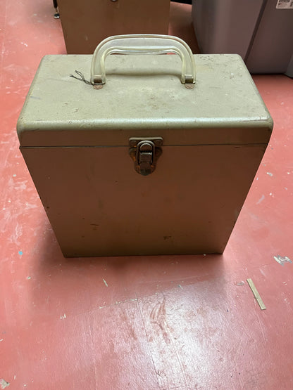 AMFILE Platter-Pak STEEL 78 Phonograph Record Case w INTACT Index File |