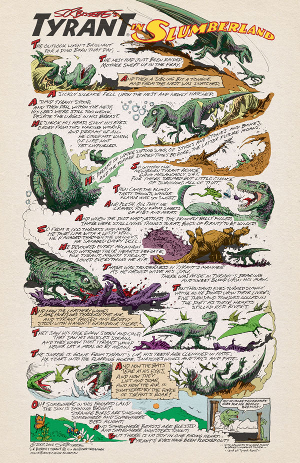 SR Bissette’s Tyrant® in Slumberland signed print