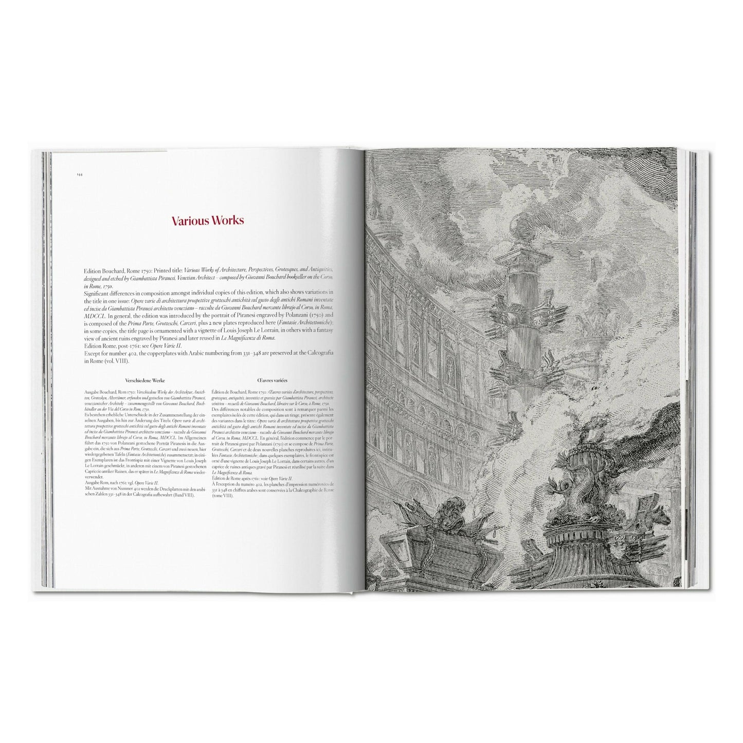 Piranesi. The Complete Etchings (German, French, English)