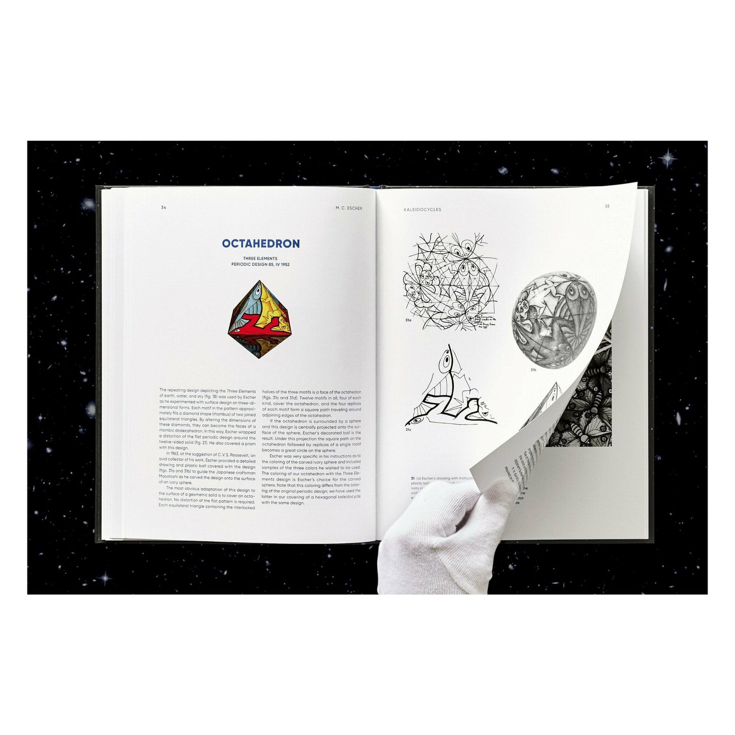 M.C. Escher. Kaleidocycles (English)