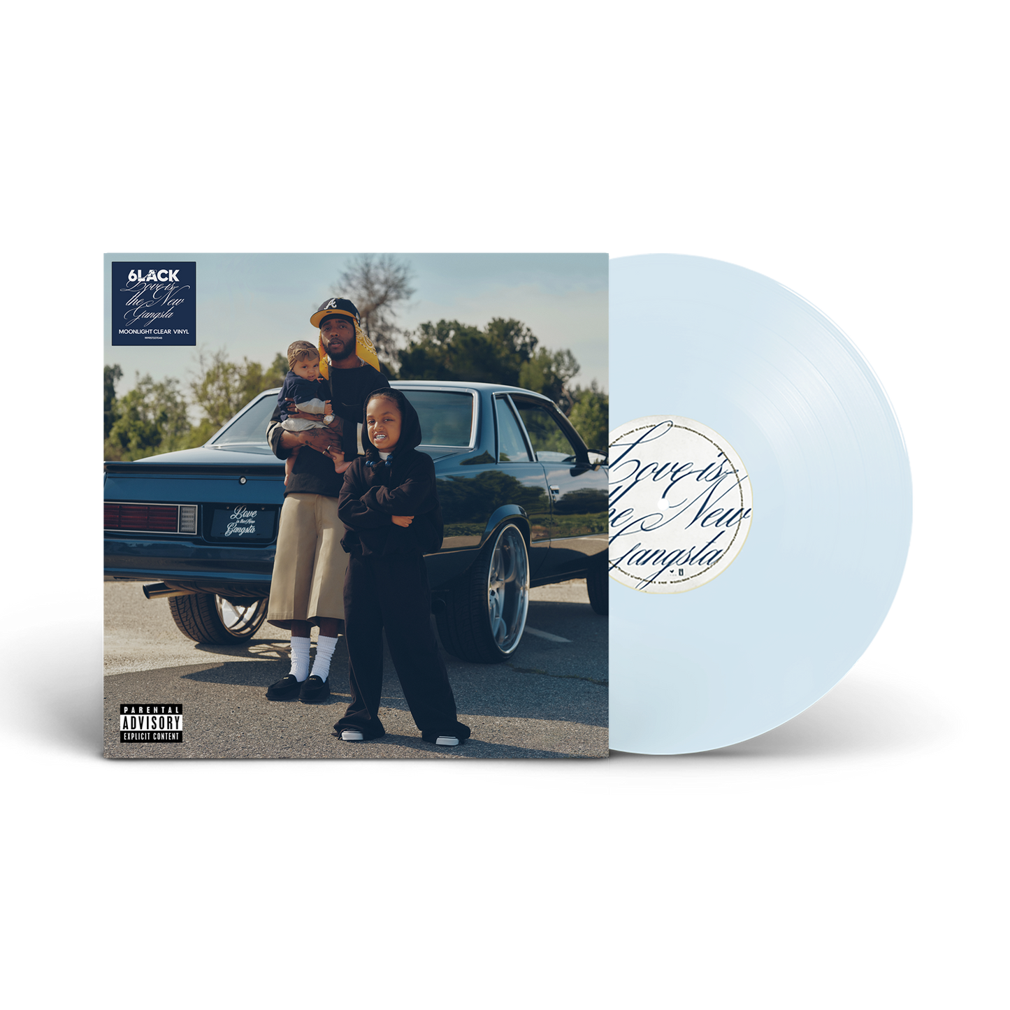 6lack - Love Is The New Gangsta (Alternate Cover) [Moonlight Clear Vinyl] |