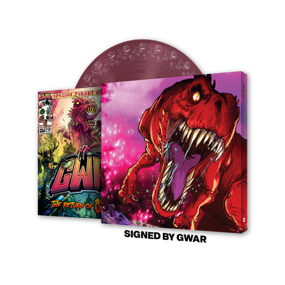 GWAR: 'The Return of Gor Gor' Signed Platinum Edition Comic Book + Vinyl LP (Limited Edition Fruit Punch)