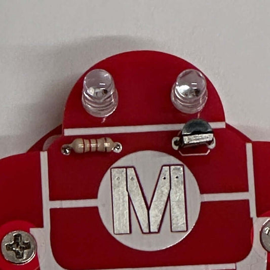 Make: Robot Flashlight Badge (Assembled)