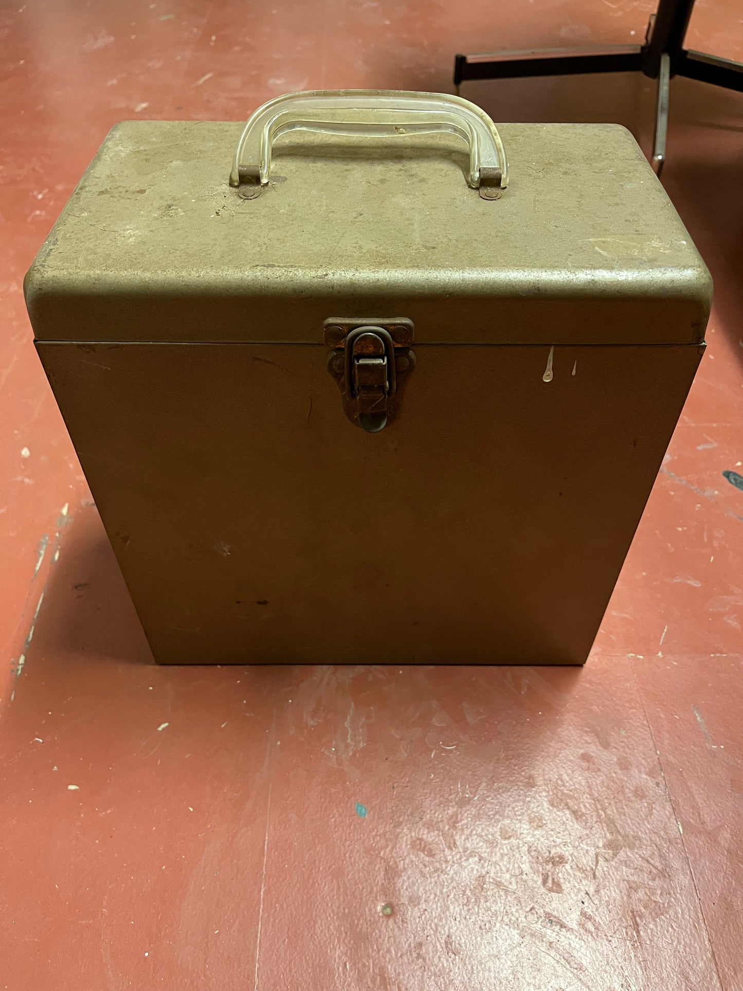 AMFILE Platter-Pak STEEL 78 Phonograph Record Case w INTACT Index File |