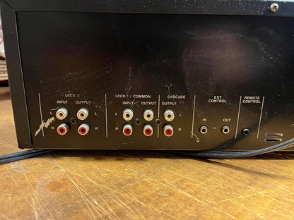 TASCAM 302 DUAL CASSETTE DECK - TESTED - WORKS! |